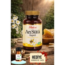 Balen Arı Sütü Kapsül 375 Mg 60 Adet Takviye Edici Gıda + Hediye Biberiye Yağı