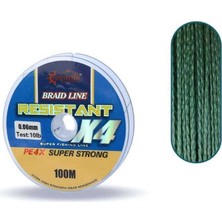 Captain Resistant Pe 4 Kat Ip Misina 100MT Yeşil Standart-0.28 mm