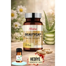 Balen Beautycap Bitki Ekstraktları Vitamin ve Mineral Içeren Kapsül + Hediye Biberiye Yağı