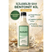 Venursefa MedikalKil Montmorillonit Mineralli İçilebilir Sıvı Bentonit Kil 1000 ml Doğal Mineral İçerik Faturalı