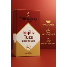 Herbary İtimat Ingiliz Tuzu 200 gr – Içilebilir Epsom Salt, Doğal Detoks ve Vücut Arındırıcı Mineral Desteği