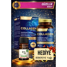 Nutraxin Hidrolize Kolajen 30 Adet Tablet Tip1 Tip3 + Hrblsglk Biberiye Yağı (Hediye)
