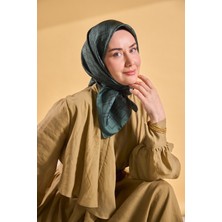 Silk Home Twill Ipek Eşarp Zincir Zümrüt
