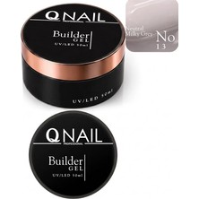 Qnail Professional Builder Gel 50 ml Protez Tırnak Jeli Uv LED Uzatma Güçlendirme Profesyonel Jel No:13