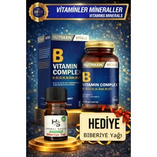 Nutraxin B Complex Vitamin 60 Adet Tablet + Hrblsglk Biberiye Yağı (Hediye)