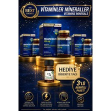 Nutraxin 3 Adet Magnezyum 250 Mg 60 Adet Tablet + Hediye Biberiye Yağı