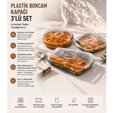 Myplas Plastik Yuvarlak+ Kare+ Dikdörtgen Borcam Kapağı 3'lü Set