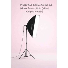 Prolite Soft Box Sürekli Işık Tekli Set Fotoğraf Video Ürün Çekimi