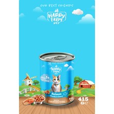 Happy Farm Yaş Kedi Maması Somonlu 415 gr 36 Adet