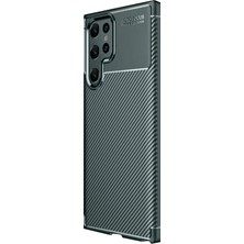 LTG Nova Galaxy S25 Kılıf Auto Focus Karbon Kapak - Koyu Yeşil