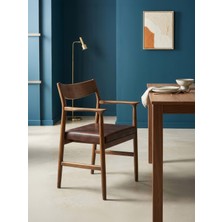 Gazzini Furniture Vega Kolçaklı Ahşap Sandalye