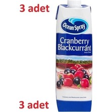 Ocean Spray Cranberry Blackcurrant Kızılcık Frenk Üzümü 1 Lt* 3 Adet
