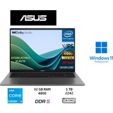 Asus vivobook S16 S3607VA Intel Core I5 13420H 32GB 1tb SSD W11 Pro 16" 144Hz Wuxga Duddı