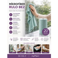 Myplas Pratik 25X25 Rulo Kopartılabilen Mikrofiber Bez