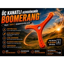 Print Zone Profesyonel Aerodinamik Bumerang Oyuncak - 3 Kanatlı Açık Hava, Plaj ve Spor Aktivitesi