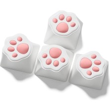 Meyer Gaming Xvx Cat Paw Kedi Patisi 4 Tuşlu Silikon Artisan Keycap Tuş Takımı Seti