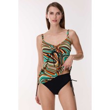 Ayyıldız 4671 Yeşil Desenli Tankini