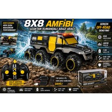 Trust Store 8x8 Amfibi Uzaktan Kumandalı Arazi Aracı Su Üstünde Giden 4x4 Güçlü Off-Road Rc Kamyon