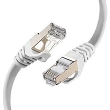 Flaxes FNK-710G 10 Metre Cat7 Kablo S/ftp Patch Kablosu, Gri 10M Cat7 Kablo
