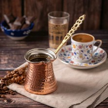 Reyo El Yapımı Bakır Cezve 3 Fincanlık
