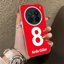 HONTINGA Vivo X200 Pro ile Uyumlu Kılıfı Silikon Kenar Sert Arka Düşüme Önleyici Basitlik Anti Düşme Kamera Korumali Dünya Kupası 8 Numara Arda Güler Desen Telefon Kılıfı K1-1211