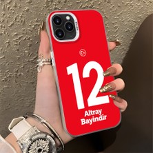 HONTINGA iPhone 11 Pro ile Uyumlu Kılıfı Silikon Kenar Sert Arka Düşüme Önleyici Basitlik Anti Düşme Kamera Korumali Dünya Kupası 12 Numara Altay Bayındır Desen Telefon Kılıfı K1-1215