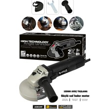 Assur 850W Avuç Taşlama Makinesi 125mm Bakır Sargılı Spiral