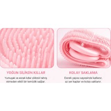 Omilife Silikon Sırt Kesesi Duş Lifi Çift Taraflı 70 cm Banyo Fırçası Vücut Temizleme Masaj Aparatı