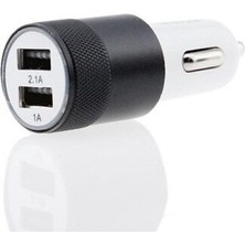 Space Araç Içi Çift USB Şarj Çakmak Soketi - Siyah