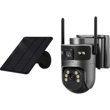 A444 4g E-Sim, Aov 7/24 Kayıt, Güneş Enerjili, 2 Kameralı, 8 Mp Çözünürlük, Ptz Güvenlik Kamerası