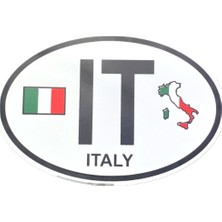 Space Otovo  Arma It Italy Oval Araba Sticker'ı 125X85 mm