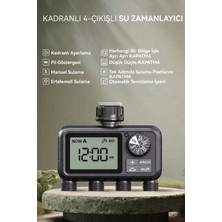 Konk Tools Akıllı Bahçe Sulama Bilgisayarı - 4 Çıkışlı Dijital Zamanlayıcı - Yağmur Erteleme Modlu