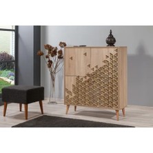 Vivense Multikabin Dolap, Ahşap Ayak ve Suntalam ile 95 cm x 36 cm Ebatlarda Çok Amaçlı Kullanım