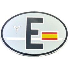 Space Otovo Şık Oval E Spain Araç Arma Çıkartması 125X85 mm