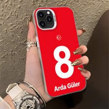 HONTINGA iPhone 11 Pro ile Uyumlu Kılıfı Silikon Kenar Sert Arka Düşüme Önleyici Basitlik Anti Düşme Kamera Korumali Dünya Kupası 8 Numara Arda Güler Desen Telefon Kılıfı K1-1211