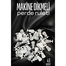 Elasya Hediyelik Makine Dikmeli Perde Düğmesi Perde Ruleti Perde Düğmessi 40 Adet