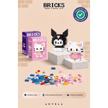 Arvela Bricks Sanrio Serisi: Kuromi & Pembe Hello Kitty İkili Set - Eğitici Oyuncak Figür - Orijinal