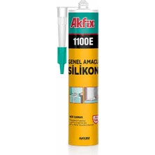 Badem10 Genel Amaçlı Antrasit Gri Akrilik Mastik Silikon 280 ml Kapı Pencere Pvc Montaj Yalıtım Yapışma