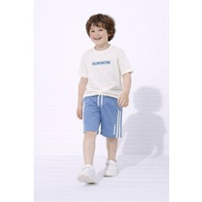 Miniko Kids Erkek Çocuk Sunwon Modelli Pamuk Şortlu Takım