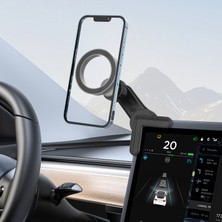 Space Tesla Araçlarına Özel Telefon Tutacağı Siyah Renk Pratik ve Şık Tasarım
