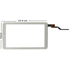 Hometech Quad Tab 9i Için 9 Inç Dokunmatik ZJ-90168A-FPC Beyaz