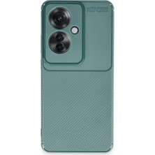 Bilfold Reno 11F Kılıf Auto Fus Karbon Kapak - Koyu Yeşil