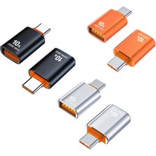 Space 6'lı Set USB Uçlu Cihazları Type-C Dönüştürücü 5V