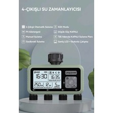 Konk Tools 4 Çıkışlı Dijital Bahçe Sulama Zamanlayıcısı - Akıllı Otomatik Sulama Sistemi