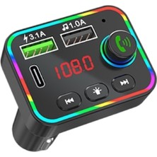 Space Otovo Araç Multimedya Seti: Bluetooth 5.0, Çift USB Şarj ve Fm Verici - Siyah