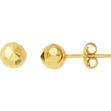 Bilezikci Petek 14 Ayar Altın Top Küpe 6 mm.