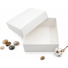 Repro Design 20 x 20 cm Beyaz Boş Hediye Kutusu 1 Adet