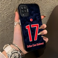 HONTINGA Samsung Galaxy A12 ile Uyumlu Kılıfı Silikon Kenar Sert Arka Düşüme Önleyici Basitlik Anti Düşme Kamera Korumali Dünya Kupası 17 Numara Irfan Can Kahveci Desen Telefon Kılıfı K1-1220