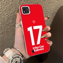 HONTINGA Realme C11 2021 ile Uyumlu Kılıfı Silikon Kenar Sert Arka Düşüme Önleyici Basitlik Anti Düşme Kamera Korumali Dünya Kupası 17 Numara Irfan Can Kahveci Desen Telefon Kılıfı K1-1220