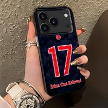 HONTINGA iPhone 17 Pro Max ile Uyumlu Kılıfı Silikon Kenar Sert Arka Düşüme Önleyici Basitlik Anti Düşme Kamera Korumali Dünya Kupası 17 Numara Irfan Can Kahveci Desen Telefon Kılıfı K1-1220
